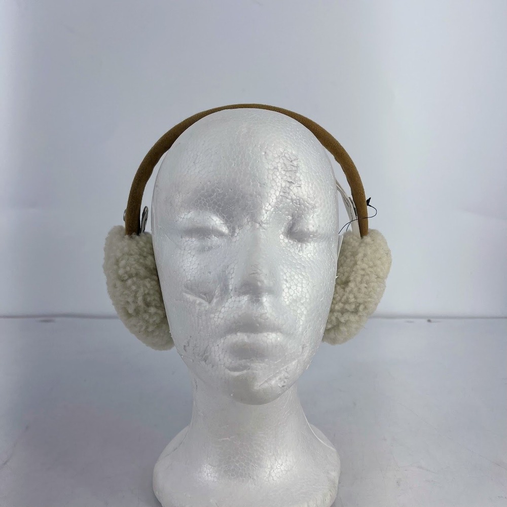 UGG K Classic Sheepskin Earmuff Chestnut Curly Suede 11139 O/S New